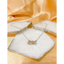 Load image into Gallery viewer, “444” Angel Number Pendant Necklace
