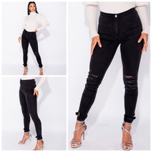 Load image into Gallery viewer, &quot;Complete Destruction&quot; Black Skinnies
