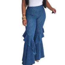 Load image into Gallery viewer, &quot;Ruffle Their Feathers&quot; High Waist Bell Bottoms
