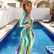 Load image into Gallery viewer, &quot;Chasing Rainbows&quot; Water Color Maxi Dress
