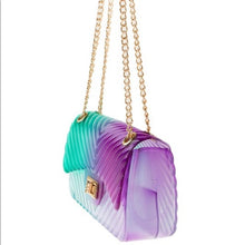 Load image into Gallery viewer, &quot;Purple Fusion&quot; Transparent Jelly Handbag
