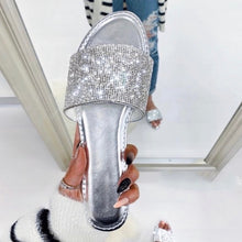 Load image into Gallery viewer, &quot;Diamond Princess&quot; Embellished Slide Sandals
